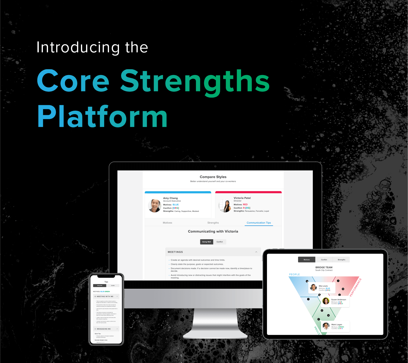 Announcing the new Core Strengths Platform, providing Relationship Intelligence across desktop, tablet, and mobile devices.