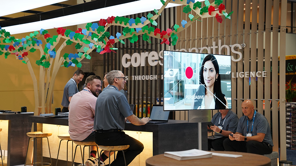 Participants watching a video on relationship intelligence at the 2019 ATD Conference